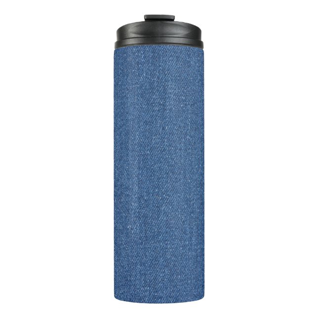 Bouteilles Isothermes Textile fabric bleu fashion jean denim (Devant)