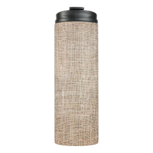 Bouteilles Isothermes Textile jute texture tissu brun