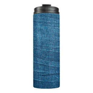 Bouteilles Isothermes Texture bleu denim, texture bluejeans