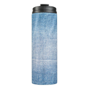 Bouteilles Isothermes Texture des jeans en denim bleu
