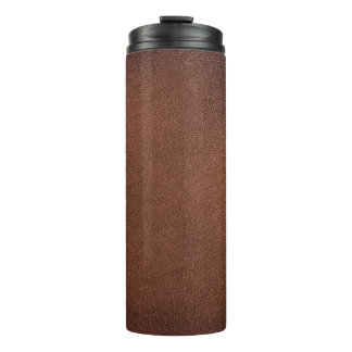 Bouteilles Isothermes Texture en cuir authentique, véritable arrière - p