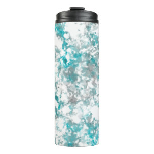 Bouteilles Isothermes texture gris turquoise et marbre blanc
