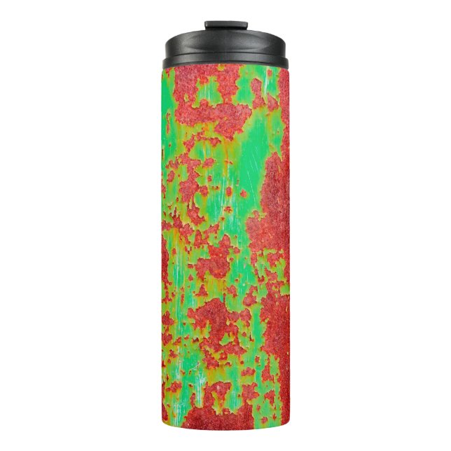 Bouteilles Isothermes Texture métallique avec égratignures et fissures e (Devant)