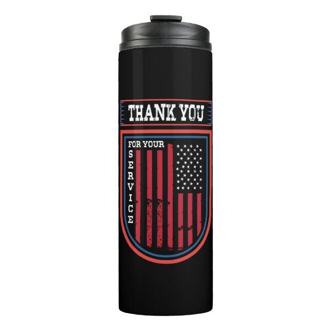 Bouteilles Isothermes Thank You For Your Service (Devant)