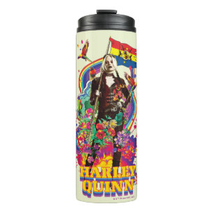 Bouteilles Isothermes The Suicide Squad   Harley Quinn Flowers & Rainbow