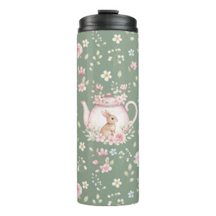 Bouteilles Isothermes Théière Lapin Caprice Floral Printemps 