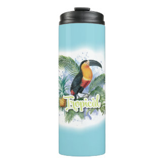Bouteilles Isothermes Thème de perroquet tropical Tumbler thermique