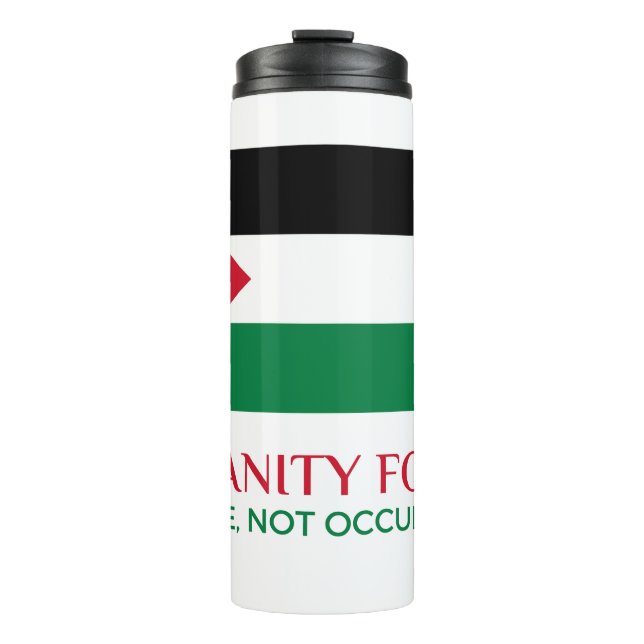 Bouteilles Isothermes Thermal Tumbler Palestine support (Devant)