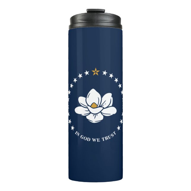 Bouteilles Isothermes Thermal Tumbler with flag of Mississippi, USA (Devant)