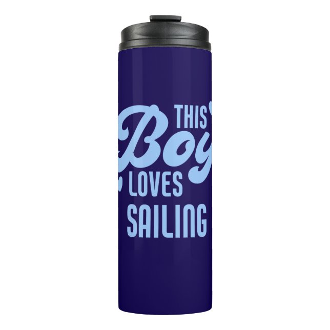Bouteilles Isothermes This Boy Loves Sailing Funny Sailor (Devant)