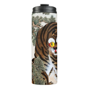 Bouteilles Isothermes Tigre et pie Minhwa sous un pin