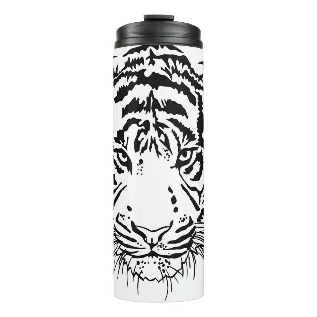 Bouteilles Isothermes Tigre vif : majestueuse illustration de la faune. (Devant)