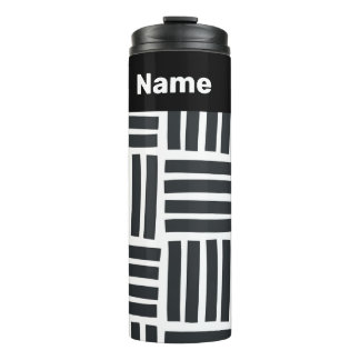 Bouteilles Isothermes Tissu en gras noir et blanc