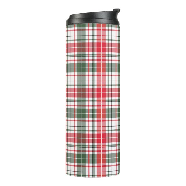 Bouteilles Isothermes Tissu Motif Tartan Tumbler thermique (Tourné sur la gauche)