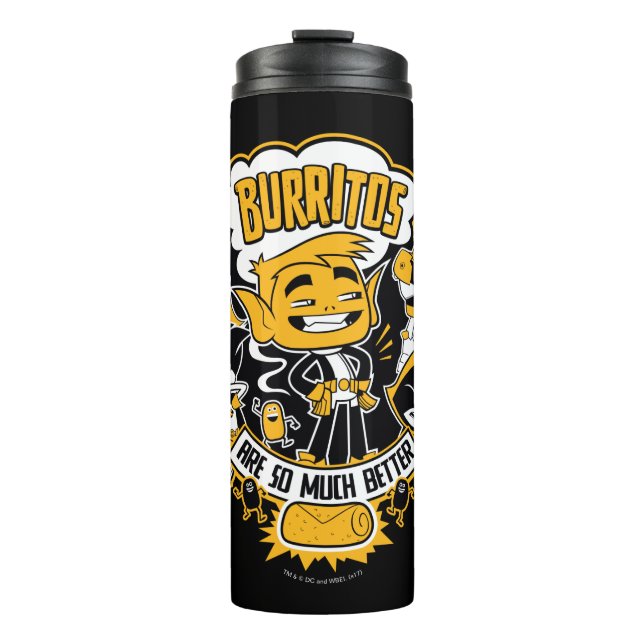 Bouteilles Isothermes Titans Ados, partez ! | Beast Boy "Burritos Are Be (Devant)
