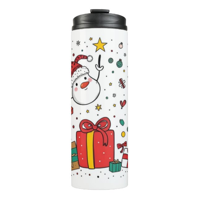Bouteilles Isothermes tombeur thermique de Noël personnalisé (Devant)