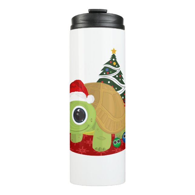 Bouteilles Isothermes Tortue de Noël (Devant)