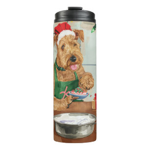 Bouteilles Isothermes Tôt en vacances de l'Airedale Terrier : Pâtisserie