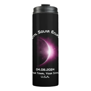Bouteilles Isothermes TOTAL PERSONNALISÉ SOLAR ECLIPSE 2024 Voyage