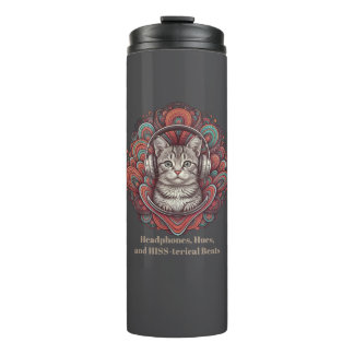 Bouteilles Isothermes Toucheuse Vibe Kitty super - Tabby Argent