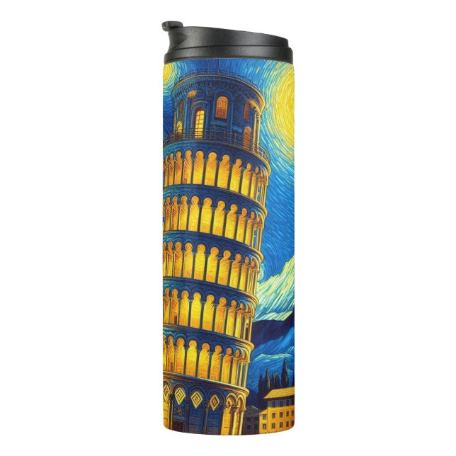 Bouteilles Isothermes Tour Starry Night Leaning De Pise Italie (Tourné sur la droite)