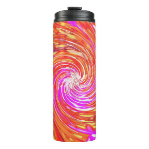 Bouteilles Isothermes Tourbillon Floral Magenta Rétro et Couleurs d'Auto