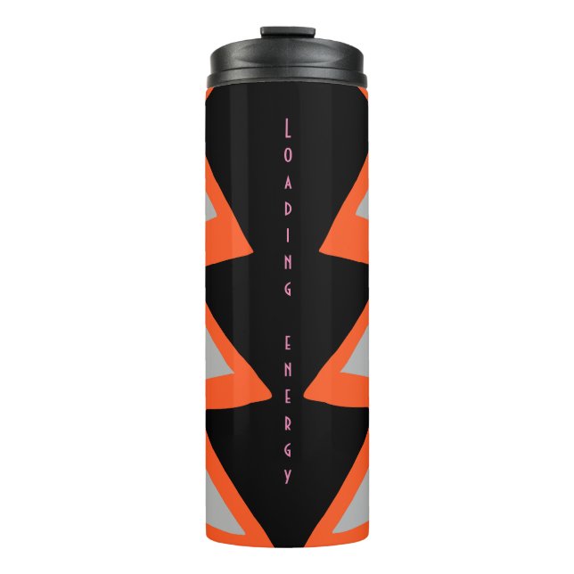 Bouteilles Isothermes Tourbillon thermique avec motif zig Zag (Devant)