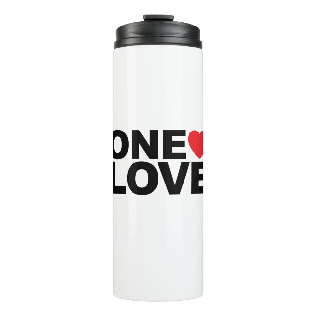 Bouteilles Isothermes Tousseuse thermique du logo OneLove (Devant)