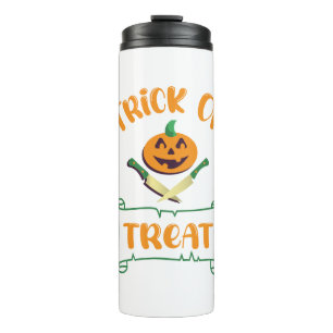 Bouteilles Isothermes Tracer ou traiter les os croisés Halloween visage