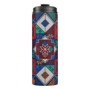 Bouteilles Isothermes Traditionnel Palestine Broderie tatreez coloré