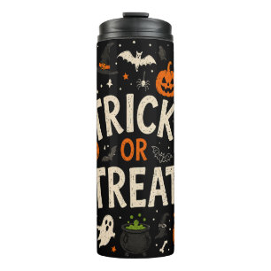 Bouteilles Isothermes Trick or Treat Squelettes Citrouilles Bonbons Hall