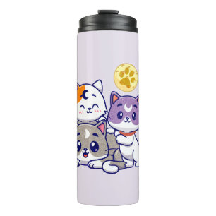 Bouteilles Isothermes Trio adorable - Trois chats mignons