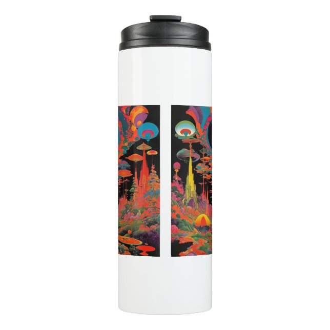 Bouteilles Isothermes Trippy Vintage 1960s Psychedelic Retro Artwork (Devant)