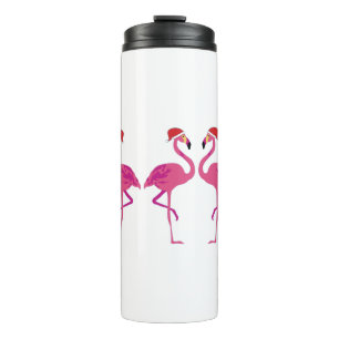 Bouteilles Isothermes Trois Flamants roses de Noël