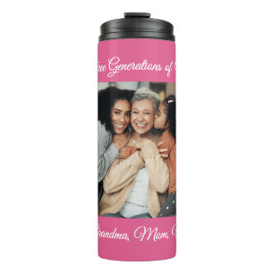 Bouteilles Isothermes Trois générations d'amour grand-mère, maman, moi P