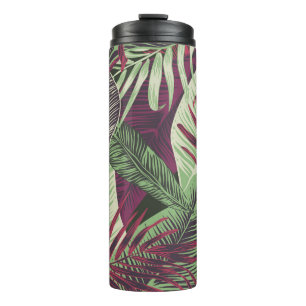 Bouteilles Isothermes Tropical Exotic : Vert tendance sans couture