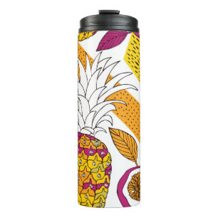 Bouteilles Isothermes Tropical flowers and fruits,bright exotic print