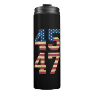 Bouteilles Isothermes Trump 2024 45 47 Drapeau Américain Rétro Vintage 4