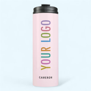 Bouteilles Isothermes Tumbler en acier inoxydable rose Logo personnalisé