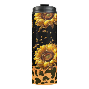 Bouteilles Isothermes Tumbler Poster de animal de tournesol
