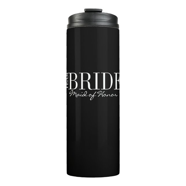 Bouteilles Isothermes Tumbler pour l'équipe de la mariée Demoiselle d'ho (Devant)
