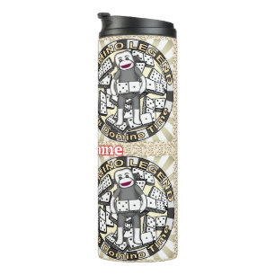 Bouteilles Isothermes Tumbler Singe Chaussette Légende Domino