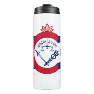 Bouteilles Isothermes Tumbler thermique avec drapeau de Cincinnati, USA