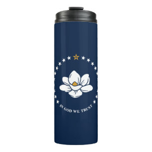 Bouteilles Isothermes Tumbler thermique avec drapeau du Mississippi, Éta