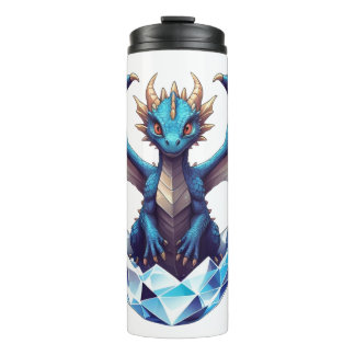 Bouteilles Isothermes Tumbler Thermique Dragon nouveau-né émergeant de l