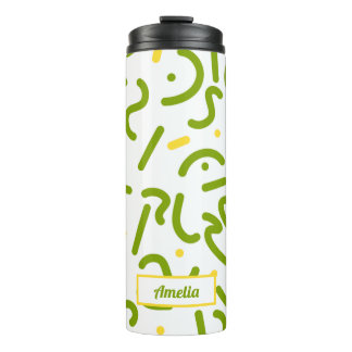 Bouteilles Isothermes Tumbler Thermique Lignes Vertes