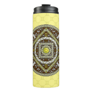 Bouteilles Isothermes Tumbler Thermique Mandala Gémeaux
