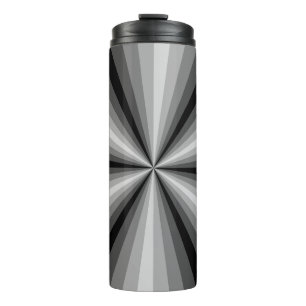 Bouteilles Isothermes Tumbler Thermique Noir Illusion Optique