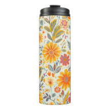 Tumblers Thermiques à Motif Floral