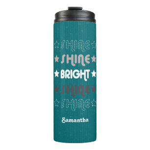 Bouteilles Isothermes Turquoise. Brille. Lumineux. Brille. Brille.